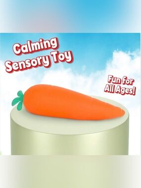Squeeezy  Sunny Days Carrot Sensory Squishies Toy NWT